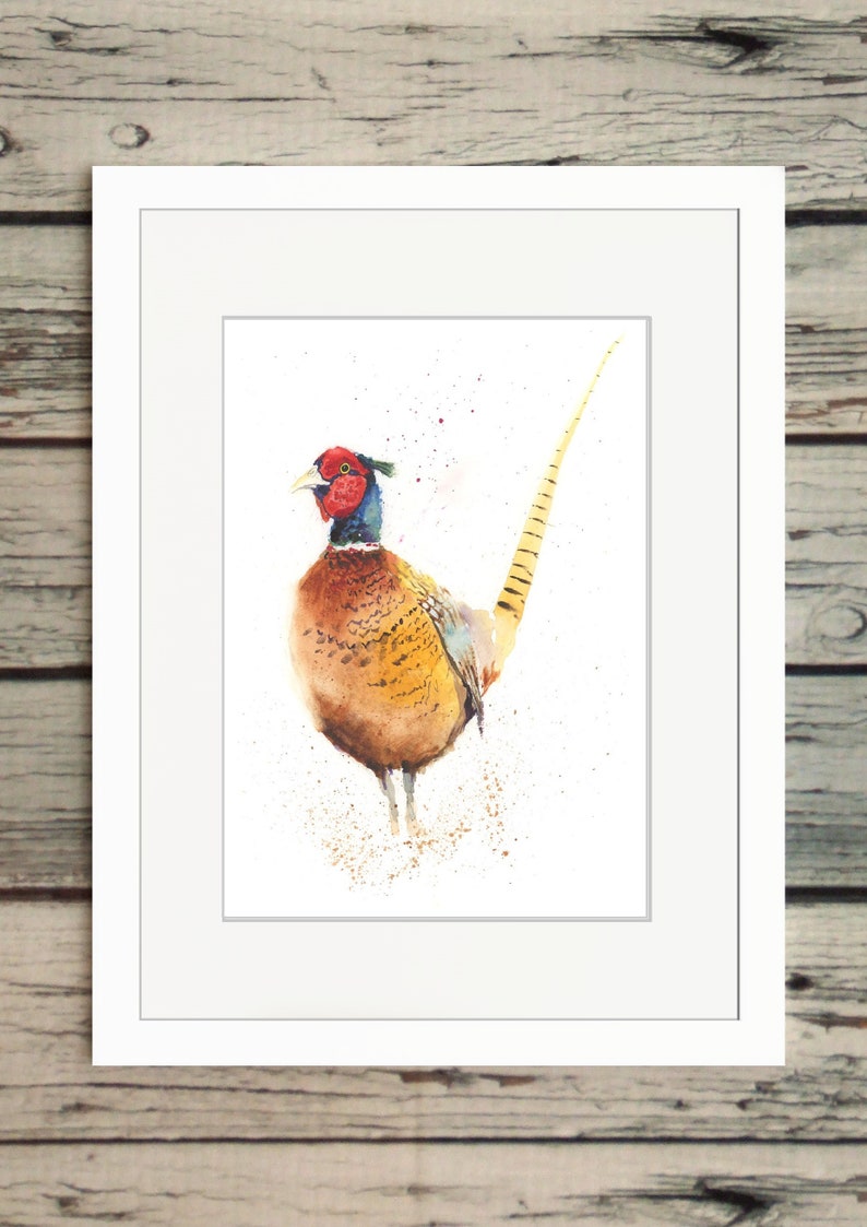 PHEASANT print watercolour