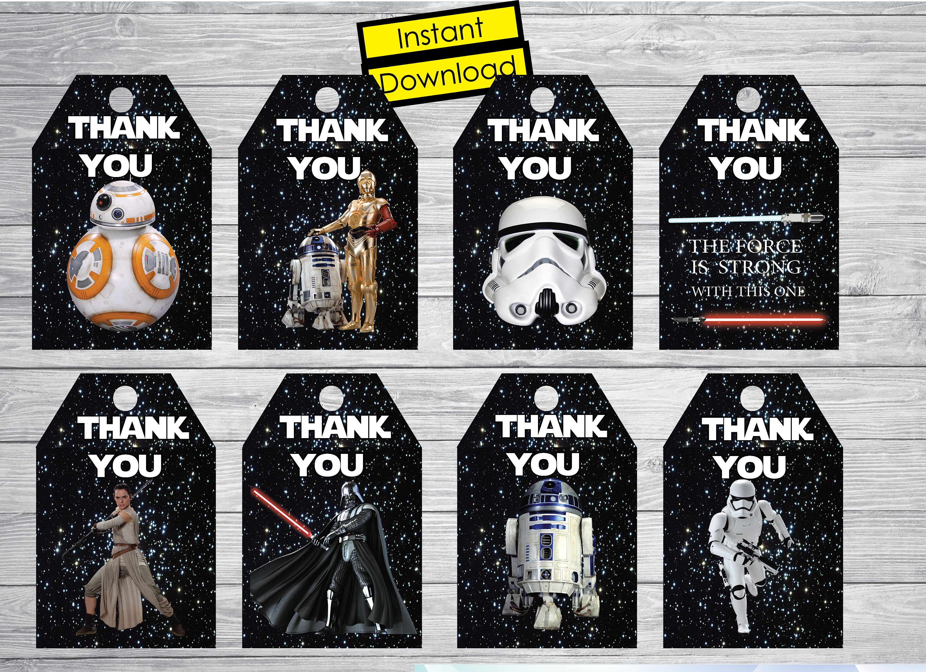 Instant DL Star Wars Thank You Tags The Force Awakens Star Etsy instant-dl-star-wars-thank-you-tags-the-force-awakens-star-etsy