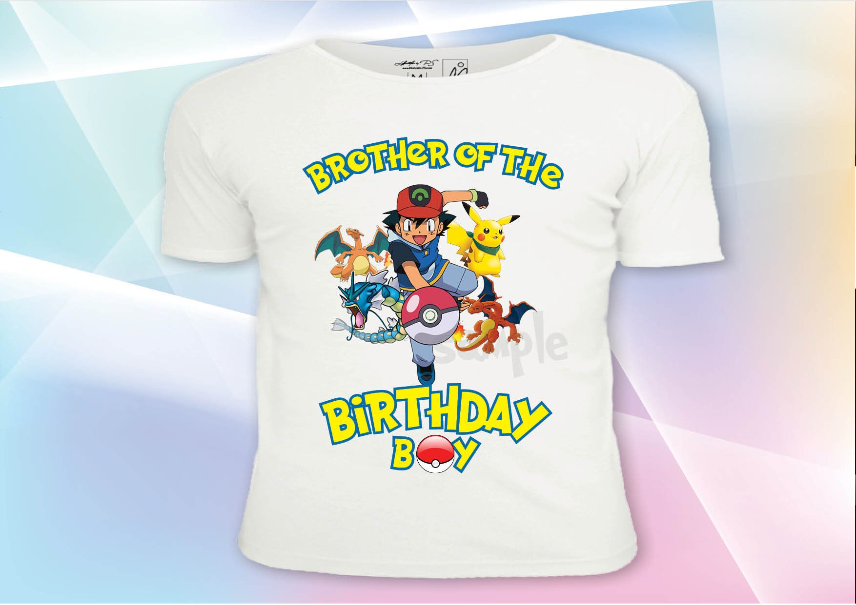 Pokemon t-shirt fer à repasser sur transfert tshirt ...