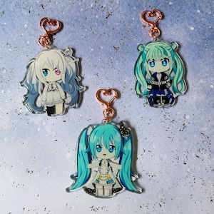 Project Sekai Miku Epoxy Acrylic Keychain | More More Jump | Nightcord at 25:00 | Vivid Bad Squad