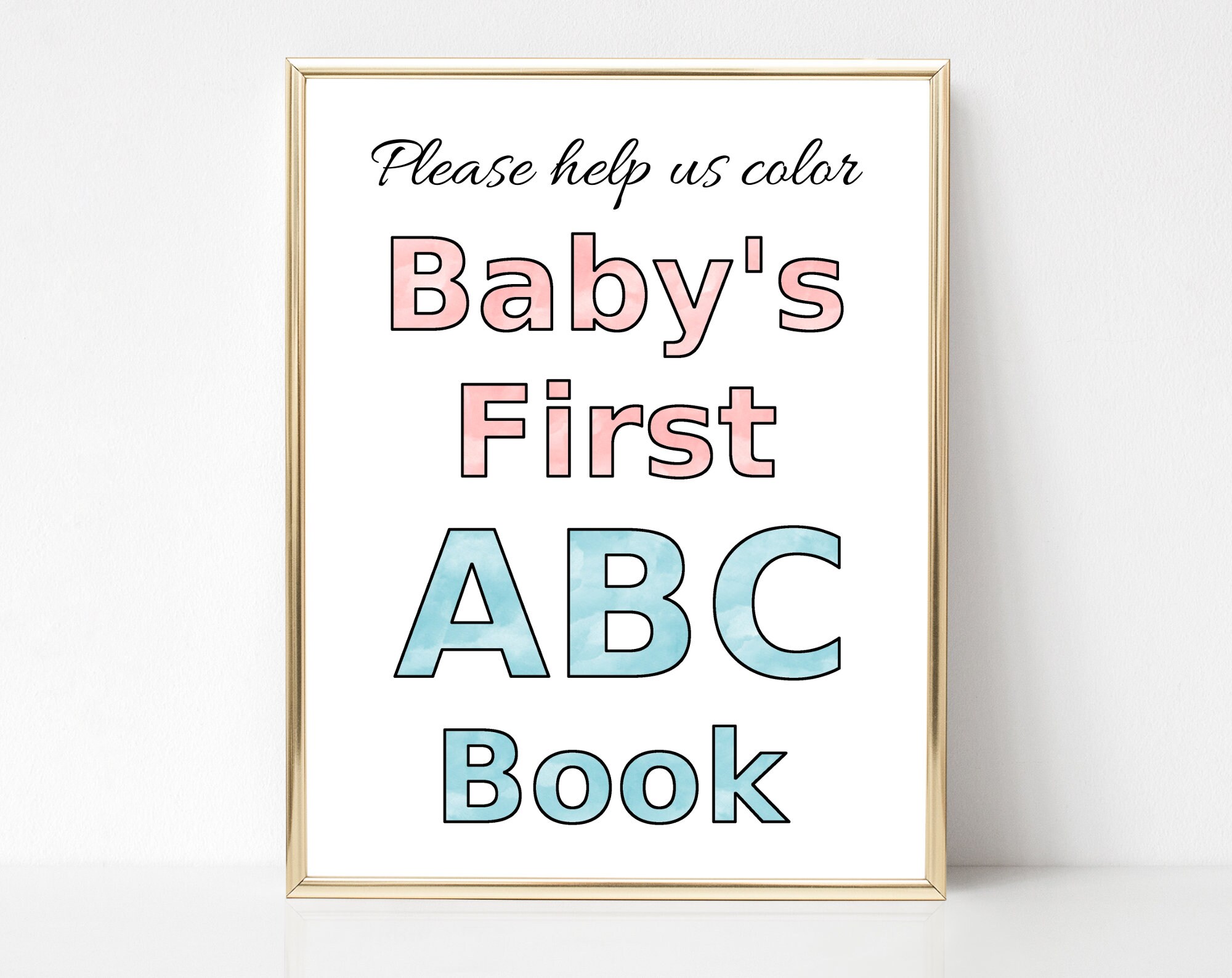 Baby's First Alphabet Book Baby Shower ABC Book Baby Etsy
