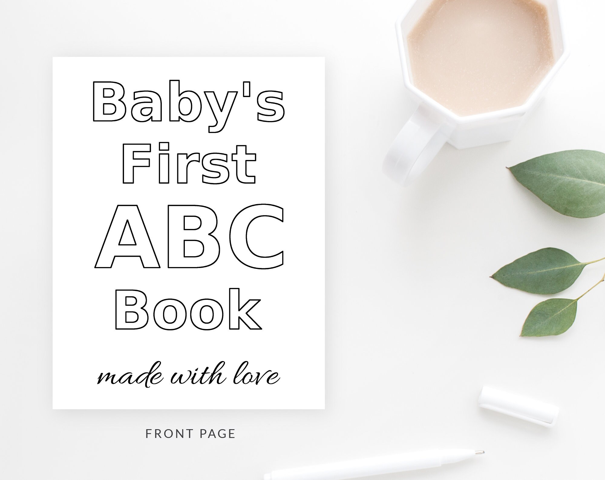 Baby's First Alphabet Book Baby Shower ABC Book Baby Etsy