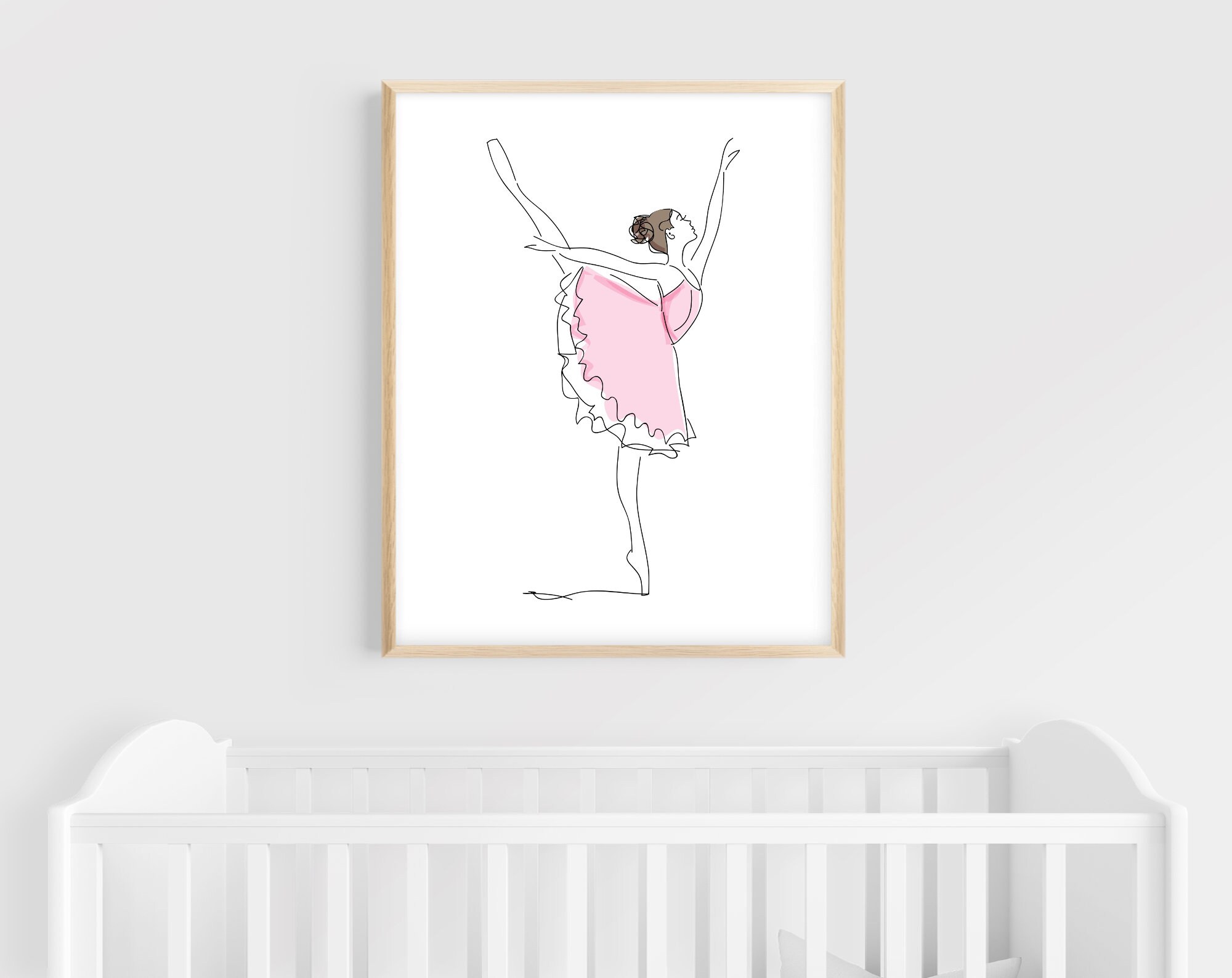 Ballerina Kinderzimmer Kunstdruck Kinderzimmer Wandkunst | Etsy