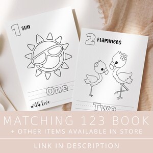 Baby's First ABC Book, Baby Shower Alphabet Book, Baby Shower Coloring Pages, Baby Shower Coloring Book, 2 Sizes Included, Instant Download image 9