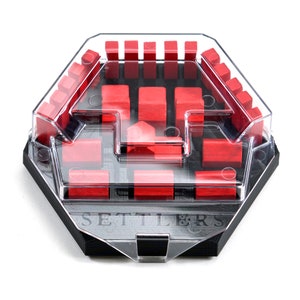 Settlers Piece Holder/Organizer (Set of 2, 4, or 6) - Black + Optional Cover