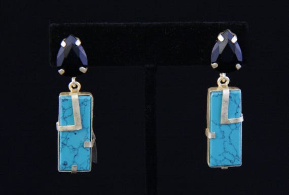 Blue Stone Earrings