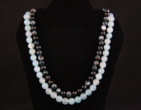 Blue Bead Necklace