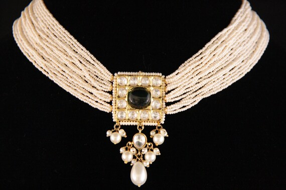 Seed Pearl Kundan Choker