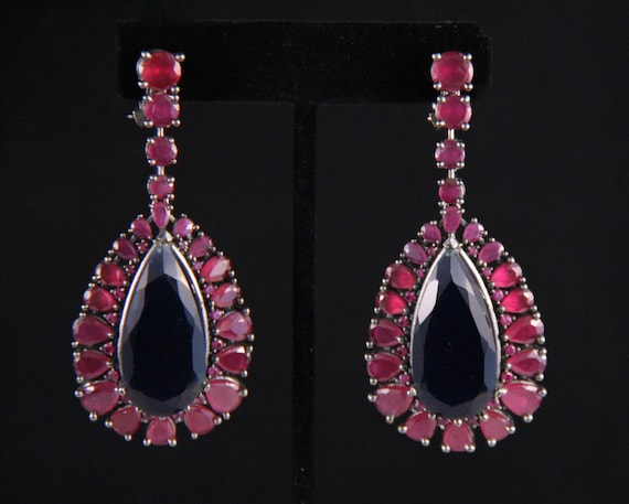 Red Ruby Earrings