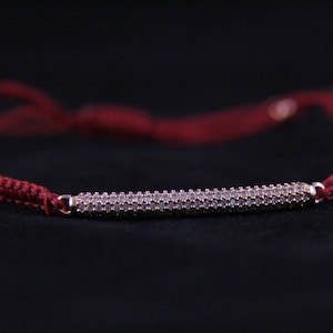 Rose Gold Diamond Cord Bracelet