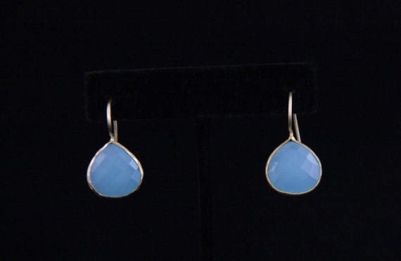 Blue Chalcedony Earrings
