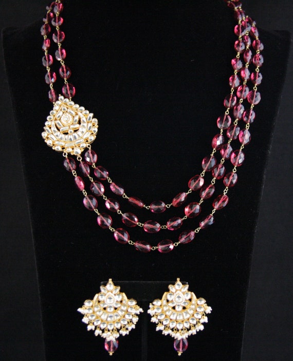 Ruby Red Agate Necklace