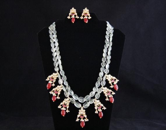 Green Quartz Kundan Necklace