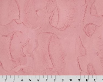 Bubblegum Hide Luxe Minky Fabric - Pink Shannon Luxe Cuddle Minky Hide - Shannon Luxe Cuddle Minky Bubblegum Hide Pink Luxe Cuddle Minky