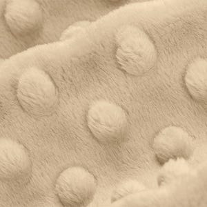 LATTE DIMPLE MINKY - Latte Shannon Cuddle Dimple Dot Minky - Beige Dimple Minky Fabric - Latte Beige Shannon Minky Dimple Beige Latte Minky bild 3