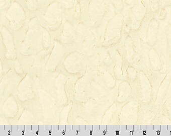 IVORY TUSCANY MINKY - Shannon Luxe Cuddle Minky Ivory Tuscany - Tuscany Ivory Minky Cuddle Luxe Tuscany Ivory Minky Fabric Ivory Tuscany