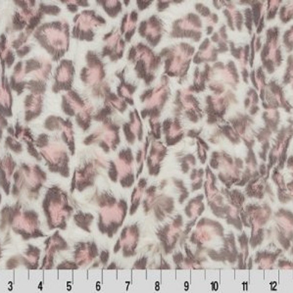 Blush Leopard Luxe Minky - Shannon Luxe Cuddle Minky Blush Pink Leopard - Blush Leopard Minky Cuddle Luxe - Pink Leopard Minky