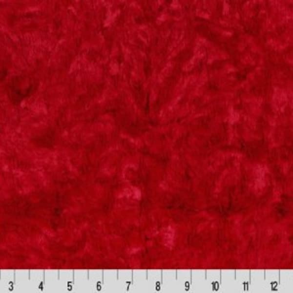 Scarlet Red Marble Minky Fabric - Shannon Luxe Cuddle Minky Scarlet Marble - Red Shannon Luxe Cuddle Minky Scarlet Marble Luxe Cuddle Minky