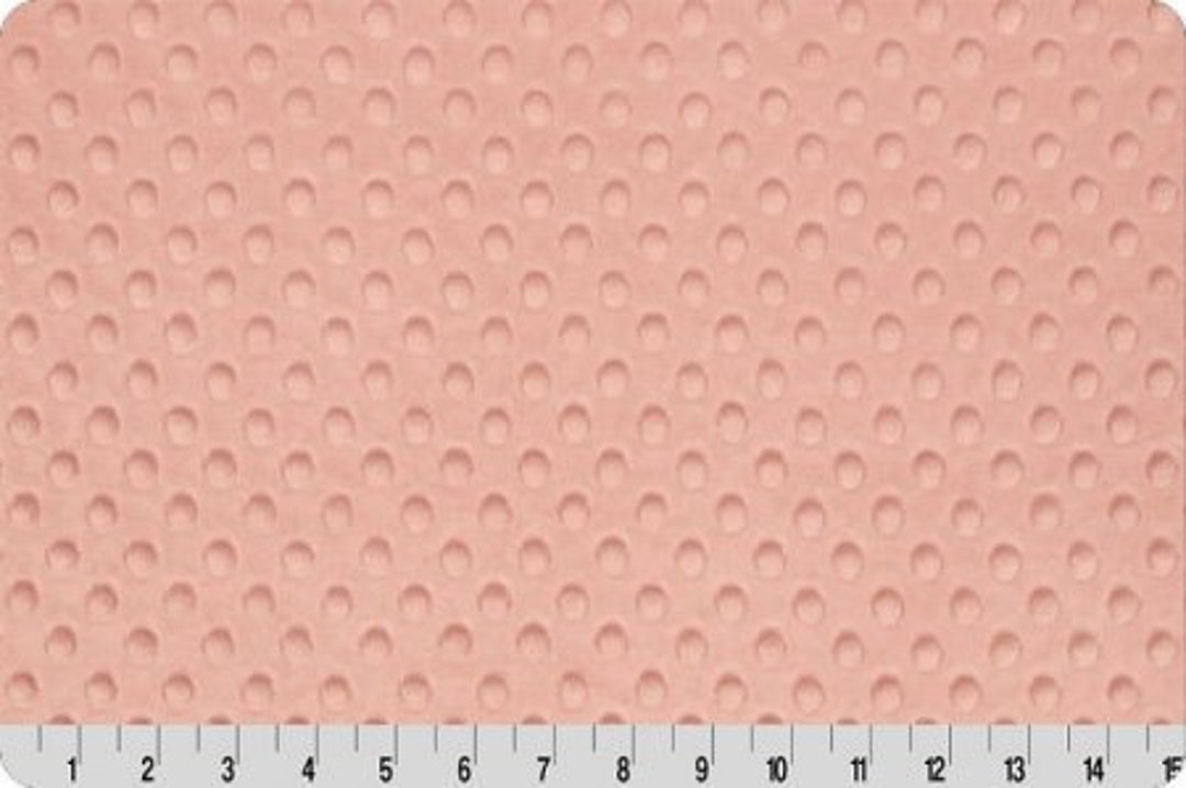 SHELL DIMPLE MINKY Light Coral - Shell Shannon Cuddle Dimple Dot Minky ...