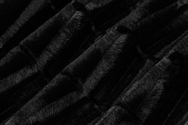 Black Oxford Luxe Minky Fabric - Black Shannon Luxe Cuddle Minky Black Oxford - Shannon Luxe Cuddle Minky Black Oxford Luxe Cuddle Minky immagine 2