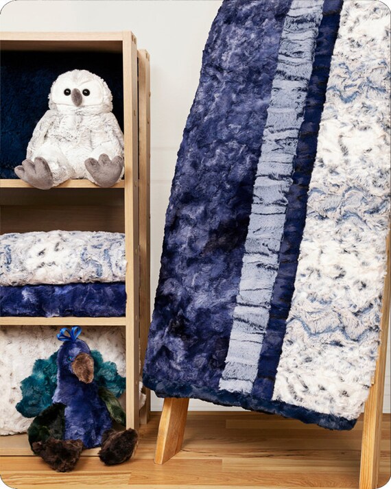 TRUE BLUE Quilt KIT Shannon True Blue Crazy 8 Kit 59 X 68 Luxe Minky Blanket Kit True Blue Luxe Minky Quilt Kit True Blue Adult Etsy
