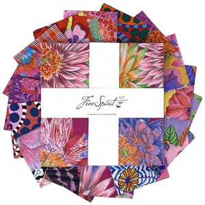 AUGUST 2023 HOT 10" Layer Cake (42) - Kaffe Fassett for Free Spirit- 42 10-inch Squares - Complete collection - Ready to ship today!!!