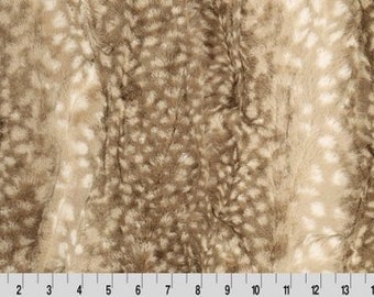 Fawn Cappucino Luxe  Minky Fabric - Shannon Luxe Cuddle Minky Fawn Cappuccino Shannon Luxe Cuddle Minky - Cappucino Fawn Minky