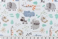 THE MIGHTY JUNGLE Minky - Shannon Cuddle Minky Jungle Print Shannon Cuddle Minky - Snow The Mighty Jungle Shannon Minky Cuddle Print Fabric