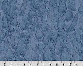 JEANS TUSCANY MINKY - Shannon Luxe Cuddle Minky Jeans Tuscany - Tuscany Jeans Minky Cuddle Luxe Tuscany Jeans Minky Fabric Blue Tuscany