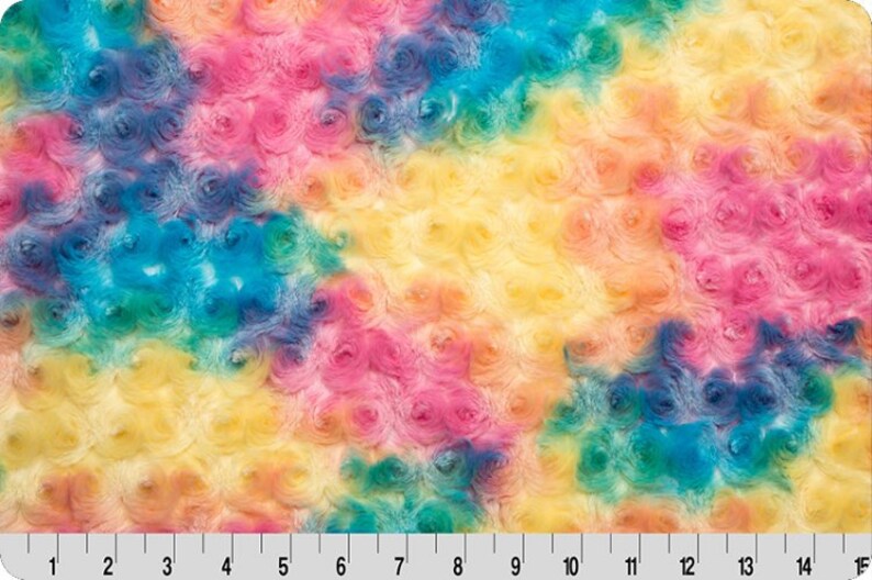 Rainbow Rose Minky Fabric Sorbet Shannon Luxe Cuddle Rainbow Rose Sorbet Minky Fabric Shannon Luxe Cuddle Minky Sorbet