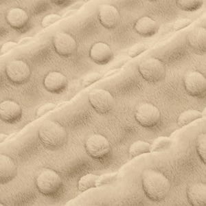 LATTE DIMPLE MINKY - Latte Shannon Cuddle Dimple Dot Minky - Beige Dimple Minky Fabric - Latte Beige Shannon Minky Dimple Beige Latte Minky bild 2