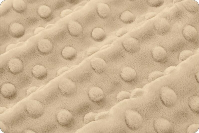LATTE DIMPLE MINKY - Latte Shannon Cuddle Dimple Dot Minky - Beige Dimple Minky Fabric - Latte Beige Shannon Minky Dimple Beige Latte Minky bild 2