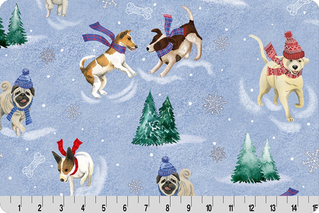 BEST in SNOW Minky Dog Minky Shannon Best in Snow Minky Winter Dog