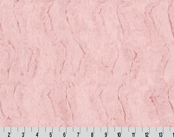 ICE PINK GLACIER Minky - Shannon Luxe Cuddle Minky Ice Pink Glacier - Ice Pink Glacier Minky Cuddle Luxe - Ice Pink Glacier Minky Fabric