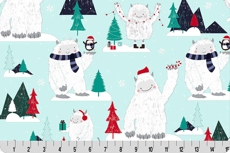 FROSTBITE MINKY Ice Christmas Yetis Shannon Frostbite Etsy
