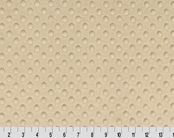 BEIGE DIMPLE MINKY Fabric - Beige Shannon Dimple Beige Minky - Beige Minky Fabric - Beige Shannon Minky Fabric Dimple