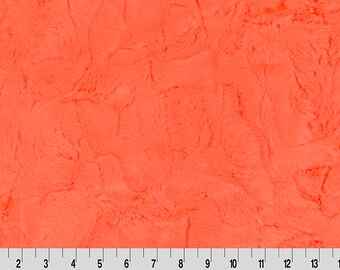 NEON SUN KISSED Hide - Orange Shannon Luxe Cuddle Minky Neon Sun Kissed Hide - Neon Orange Minky Hide - Neon Sun Kissed Hide Luxe Cuddle