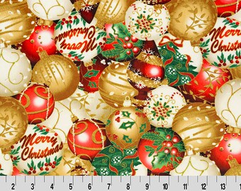 HOLIDAY ORNAMENTS Minky Gold - Hoffman of California Minky - Christmas Minky - Shannon Minky Christmas - Holiday Ornaments Fabric Digital