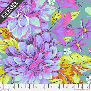 HELLO DAHLIA - COSMIC - Tula Pink Wideback Quilt Fabric Hello