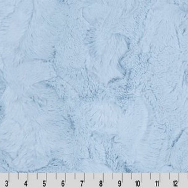 Baby Blue Hide Luxe  Minky Fabric - Shannon Luxe Cuddle Minky Baby Blue Hide - Baby Blue Shannon Luxe Cuddle Minky - Baby Blue Hide Minky