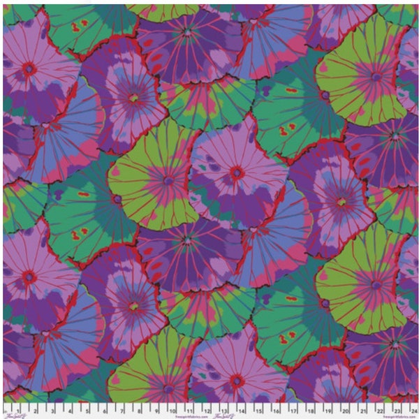 Kaffe Fasset WideBack Quilt Fabric 108 Inch Wide Fabric Lotus Leaf Wide Back Kaffe Fassett WideBack Quilt Backing Purple Lotus 108