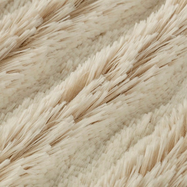 FROSTED SHAGGY SAND Minky - Shannon Luxe Cuddle Frosted Shaggy Minky Sand - Beige Shaggy Minky Frosted Sand Shaggy Cuddle