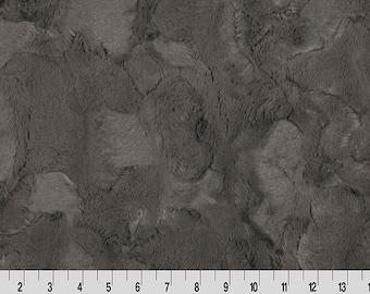 CHARCOAL HIDE MINKY Gray - Shannon Luxe Cuddle Minky Gray Charcoal Hide Gray Shannon Luxe Cuddle Minky - Charcoal Cuddle Gray Minky
