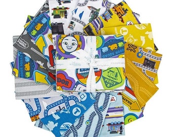 FULL STEAM AHEAD Fat Quarters (15) - Riley Blake - Thomas & Friends - 15 Fat Quarters - Complete Collection - Ready to ship today!!!