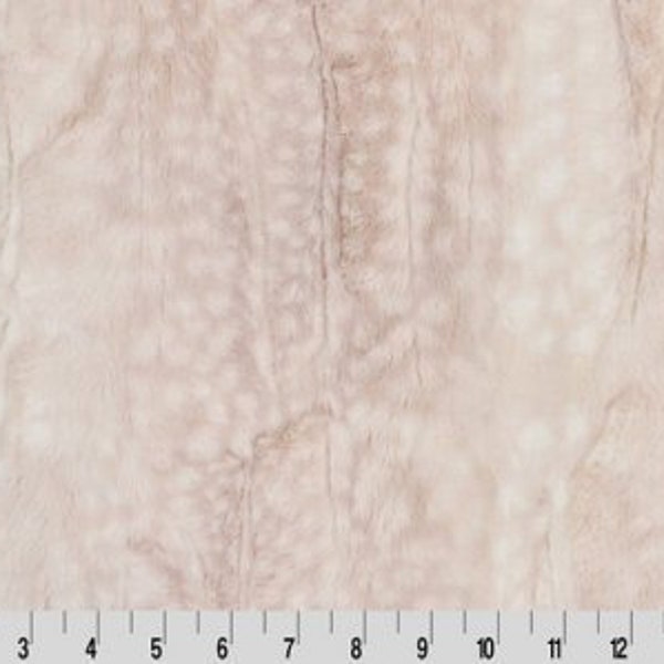 Fawn Rosewater Luxe Minky Fabric - Shannon Luxe Cuddle Minky Fawn Rosewater Shannon Luxe Cuddle Minky - Rosewater Fawn Minky Fabric