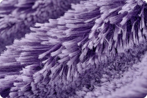 FROSTED SHAGGY EGGPLANT Iris Minky - Shannon Luxe Cuddle Frosted