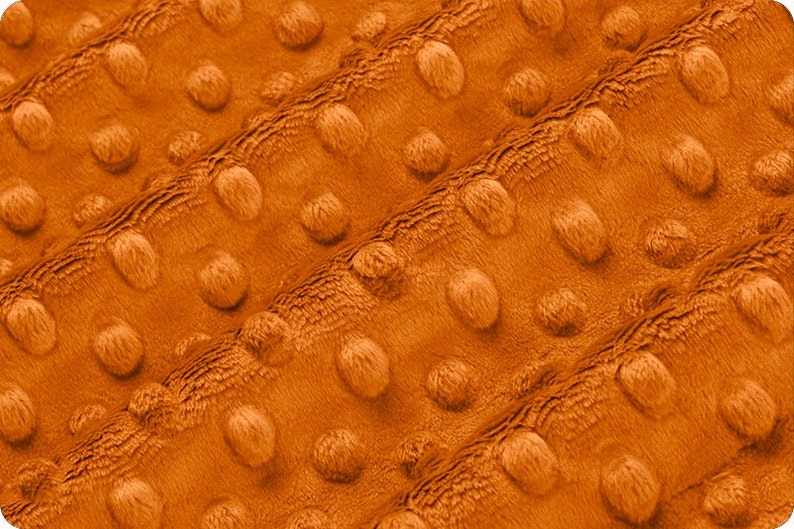 GINGER DIMPLE MINKY - Rust Shannon Cuddle Dimple Ginger Minky - Rust ...