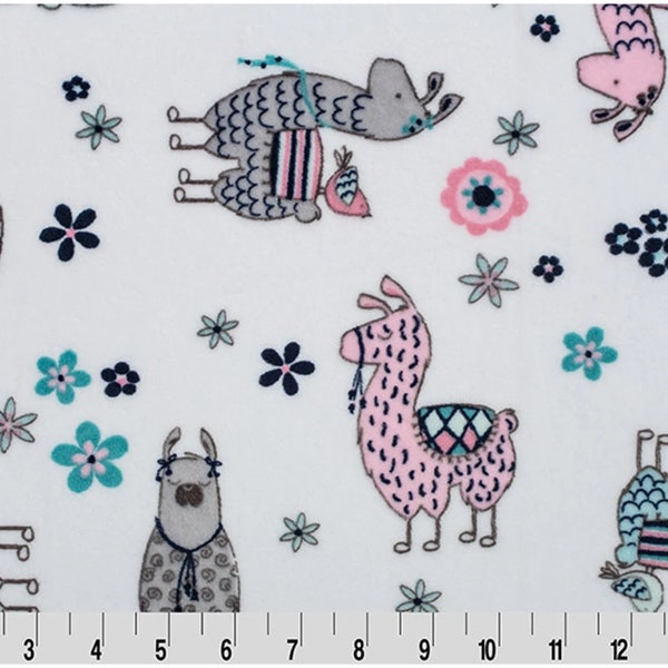 LLAMA DOUBLEGAUZE EMBRACE - Shannon Llama Double gauze - 100% Cotton Double Gauze La La Llama Cotton Fabric