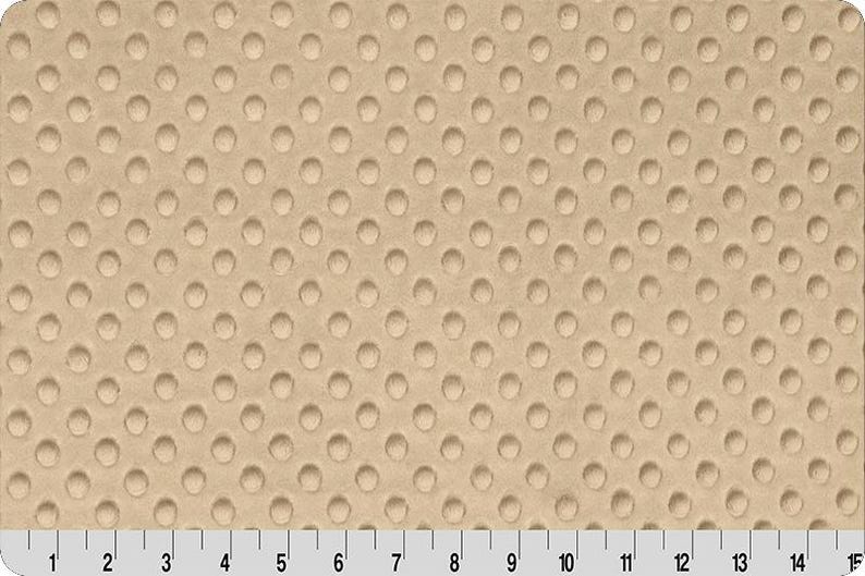 LATTE DIMPLE MINKY - Latte Shannon Cuddle Dimple Dot Minky - Beige Dimple Minky Fabric - Latte Beige Shannon Minky Dimple Beige Latte Minky bild 1