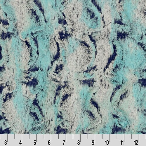 TIDEPOOL WILD RABBIT Luxe Minky - Shannon Luxe Cuddle Minky Wild Rabbit Tidepool - Aqua Rabbit Minky Cuddle Luxe Wild Rabbit Minky Fabric